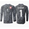 Polen Wojciech Szczesny #1 Torwart Auswärtstrikot EM 2024 Langarm